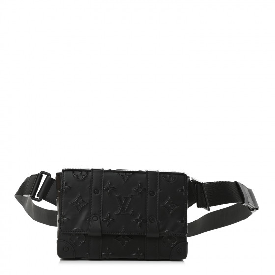 Louis Vuitton ブラックレザーバッグ Pochette accessoire leather handbag Louis Vuitton Black in