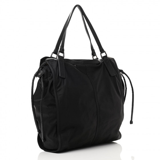 BURBERRY Nylon Buckleigh Packable Tote Black 1066361