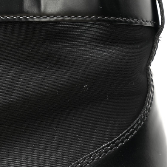 [PRADA]★Monolith Pouch Boots★Black Prada Monolith 55mm Pouch Tall Boots Black Leather