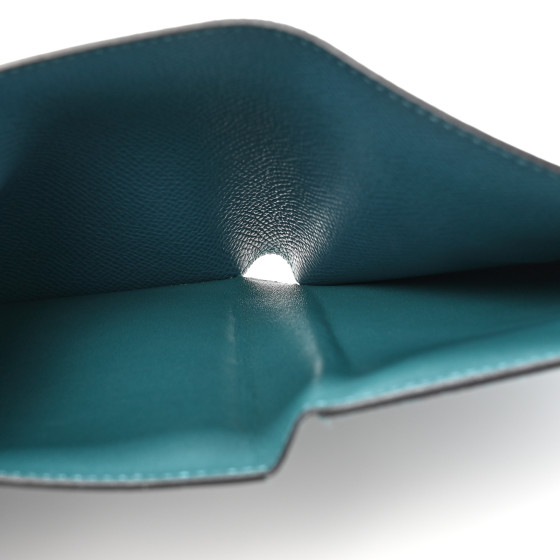 HERMES Epsom Clic 12 Wallet Vert Bosphore 1542129 | FASHIONPHILE