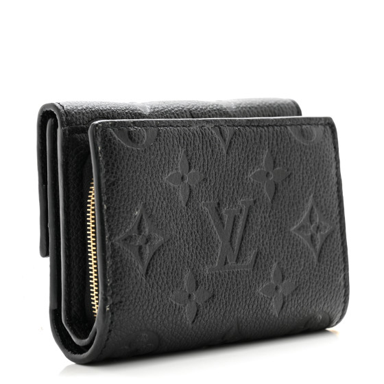 LOUIS VUITTON Empreinte Metis Compact Wallet Black 1551716