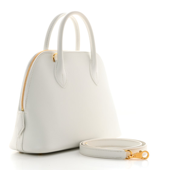 HERMES Evercolor 1923 Bolide 25 New White 1555693 | FASHIONPHILE