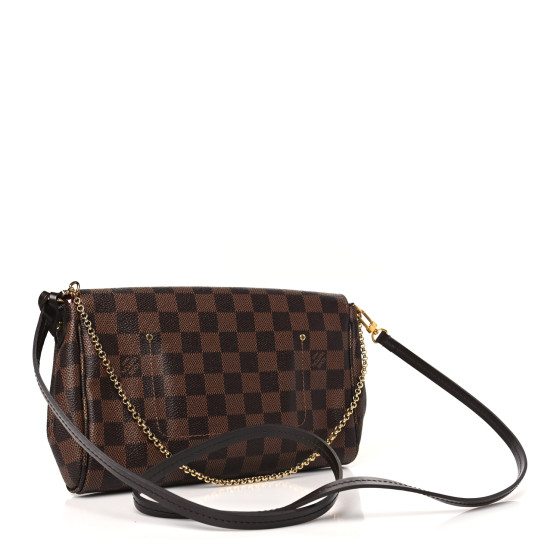 残り1点★送料無料!【LOUIS VUITTON】Favorite Damier Ebene MM LOUIS VUITTON Damier Ebene Favorite MM 1553339 | FASHIONPHILE