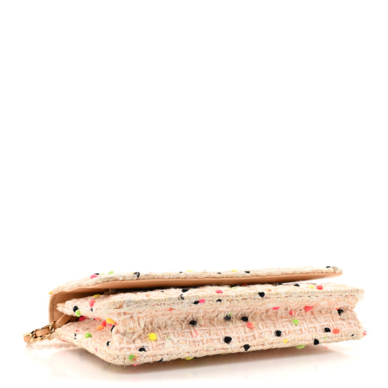 CHANEL Candy Cotton Tweed & Beach Ball Wallet On Chain WOC