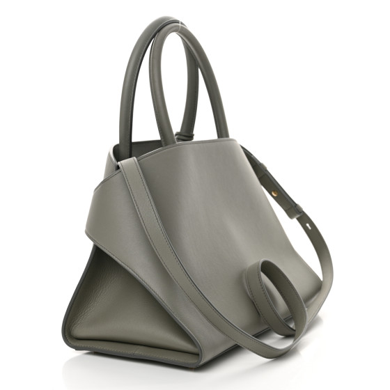 SALVATORE FERRAGAMO Calfskin Small Hug Bag Ash Grey 1547953
