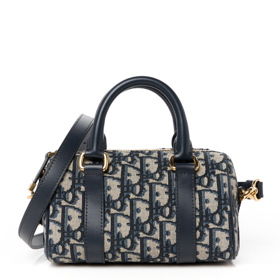 CHRISTIAN DIOR Oblique Nano Groove 17 Bag Blue 1543213