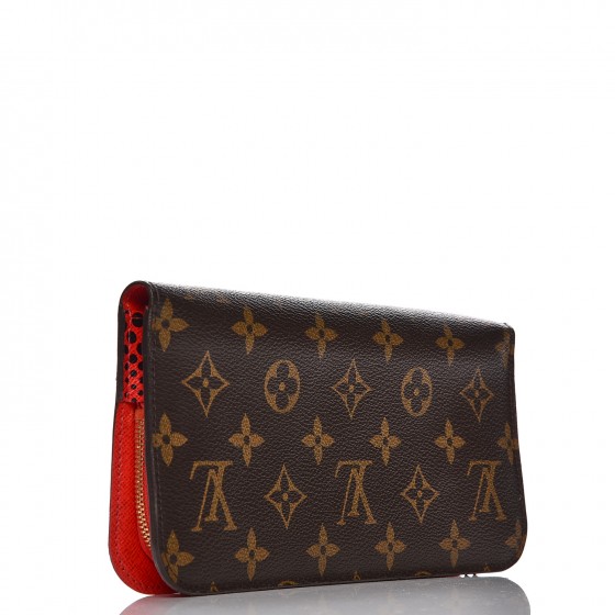LOUIS VUITTON Monogram Kusama Waves Insolite Wallet Red