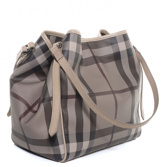 BURBERRY Smoked Check Small Canterbury Tote Trench 86323