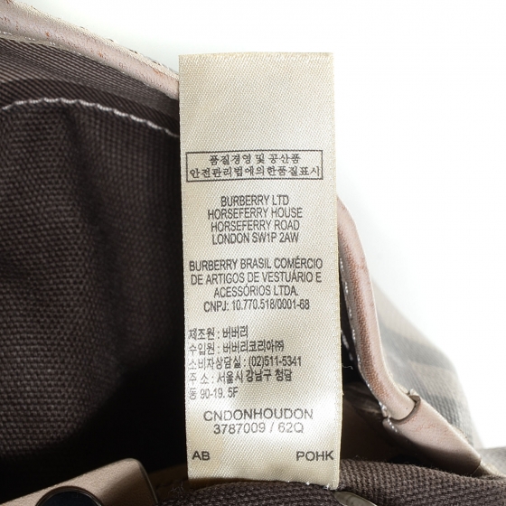 BURBERRY Smoked Check Small Canterbury Tote Trench 86323
