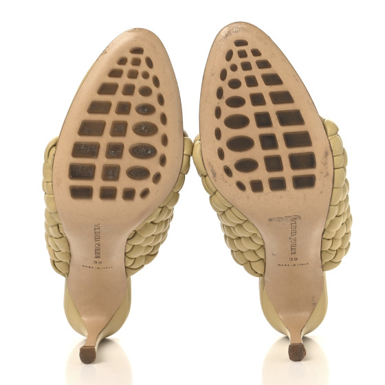 BOTTEGA VENETA Nappa Padded Intrecciato Mules Sandals 39