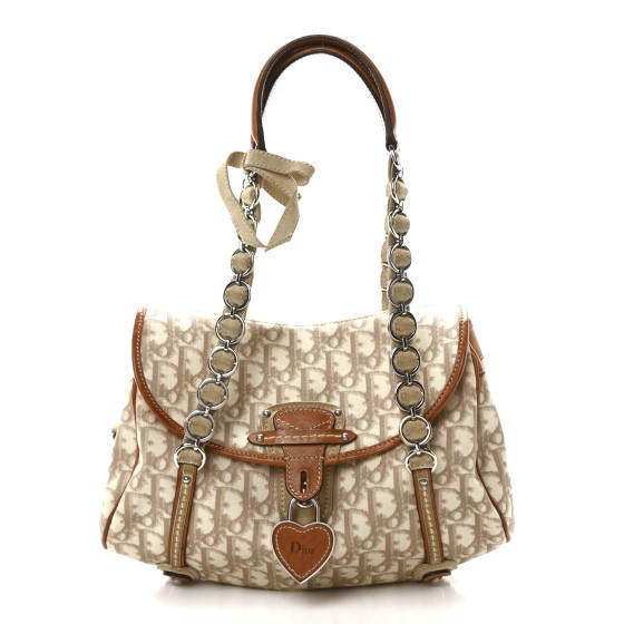 CHRISTIAN DIOR Monogram Romantique Trotter Flap Bag 1702489