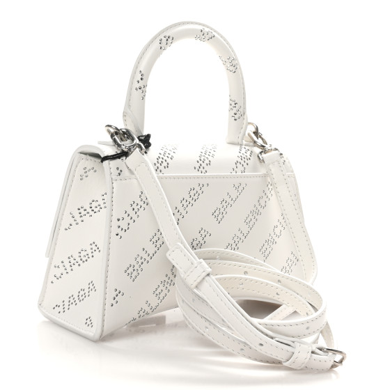 【極美品・付属品完備】Balenciaga HOURGLASS チャーム Balenciaga Hourglass XS Handbag With Chain And Allover Logo