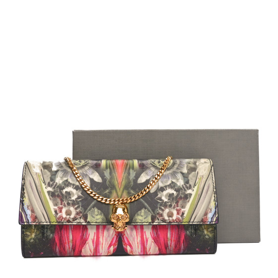 小物 alexander mcqueen skull wallet chain Alexander McQueen Black Pebbled Leather Skull Chain Wallet