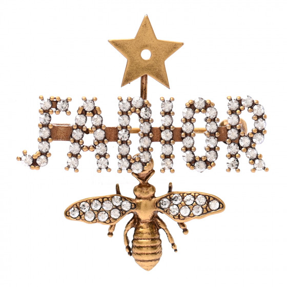 dior ブローチ　J'ADIOR CHRISTIAN DIOR Crystal Bee J'Adior Brooch Gold 920601