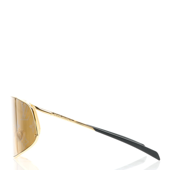 LOUIS VUITTON Metal LV Golden Mask Sunglasses Z1649U Gold