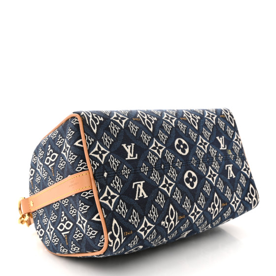 LOUIS VUITTON Jacquard Since 1854 Speedy Bandouliere 25 Blue
