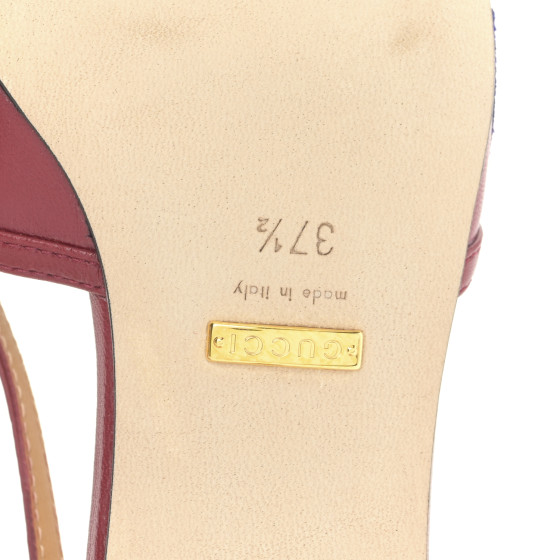 GUCCI X ADIDAS Nappa Monogram Jumbo GG Trefoil Slingback