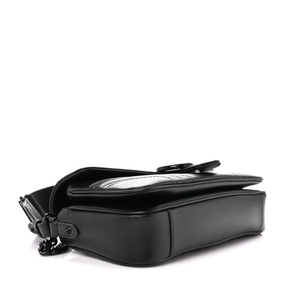 GUCCI Calfskin Matelasse Monochrome GG Marmont Crossbody