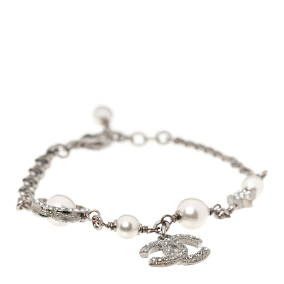 CHANEL Plate Bracelet Silver シャネル ココ 950