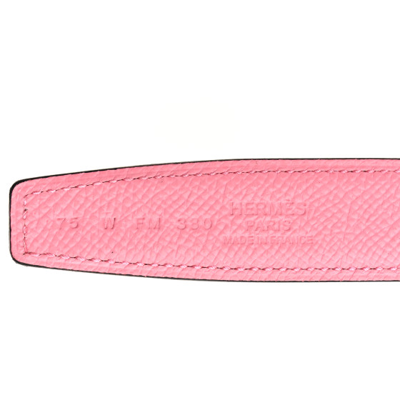【Vert Peppermint&Rose confetti×SHW】HERMES Carrouselベルト HERMES Swift Epsom 24mm Belt Strap 75 30 Rose Confetti Vert