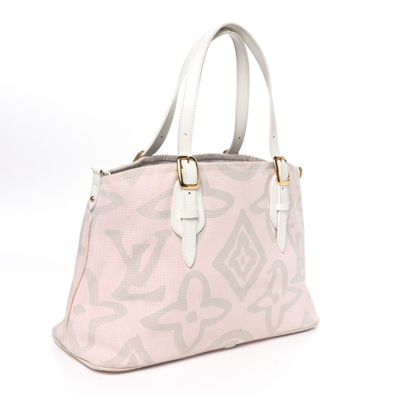 ♦LOUIS VUITTON♦Canvas Tahitienne Cabas PM LOUIS VUITTON Tahitienne Cabas PM Pink 1580173 | FASHIONPHILE