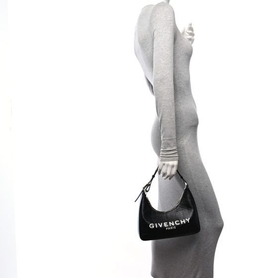 GIVENCHY Coated Canvas Logo 4G Embossed Small Moon Cut Out