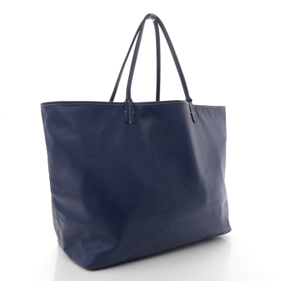 【GOYARD】アンジュ Anjou トート リバーシブル GM Navy Blue GOYARD Goyardine Reversible Anjou GM Navy 1571471 | FASHIONPHILE