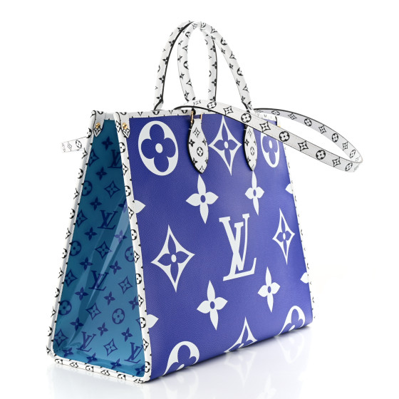 トートバッグ Louis Vuitton On the go Monogram Giant Hawaii Blue LOUIS VUITTON Monogram Giant Hawaii Onthego Blue 1406078