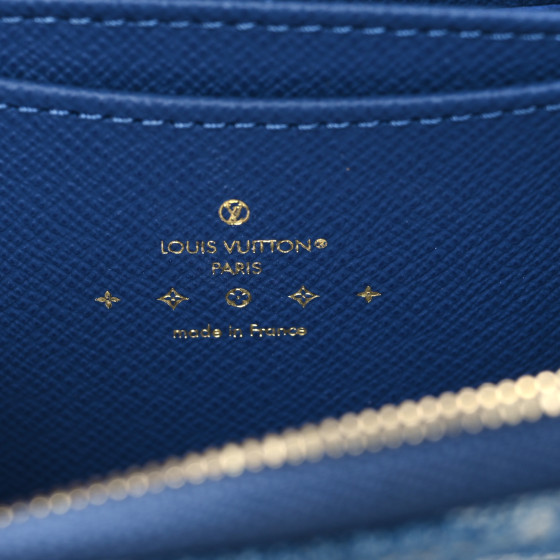 [ルイヴィトン]M56372 SEASIDE BLUE LOUIS VUITTON Denim Monogram Zippy Coin Purse Blue 1496782