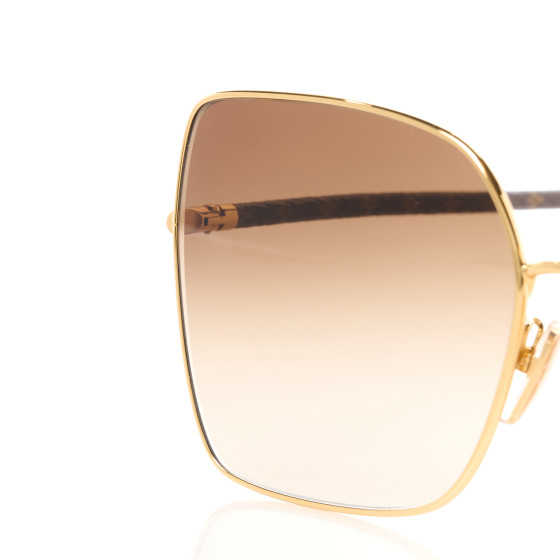 LOUIS VUITTON Monogram Metal LV First Square Sunglasses