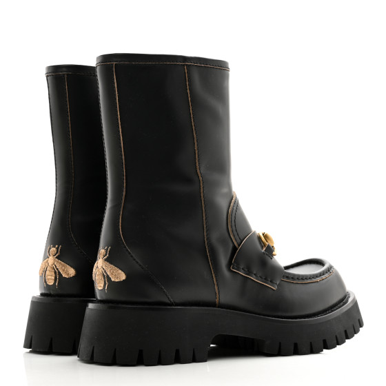 GUCCI Cordovan Lux Womens Harald Horsebit 25mm Platform