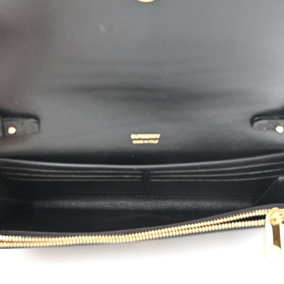 BURBERRY Calfskin Sequin Check Embellished TB Lola Chain