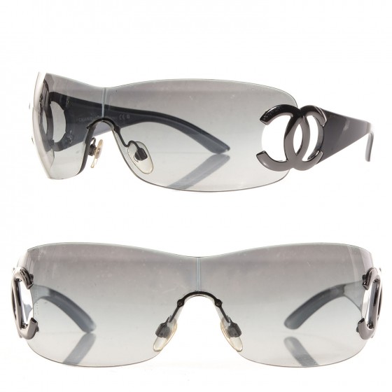 小物 Vintage CHANEL 4125 Sunglasses CHANEL 4125 shield sunglasses – Saucy Vault