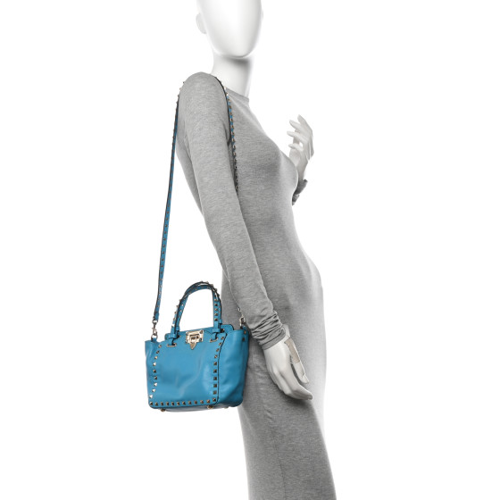 セール！☆valentino ☆Rockstud ミニトートバッグ Valentino Garavani Pre-Loved Mini Rockstud tote bag for