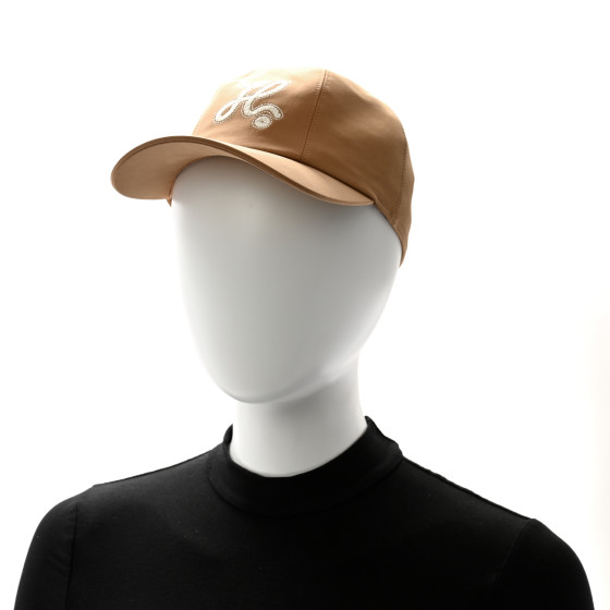 HERMES Cotton Twill Serena Nautic Cap 56 Biscuit 1609918