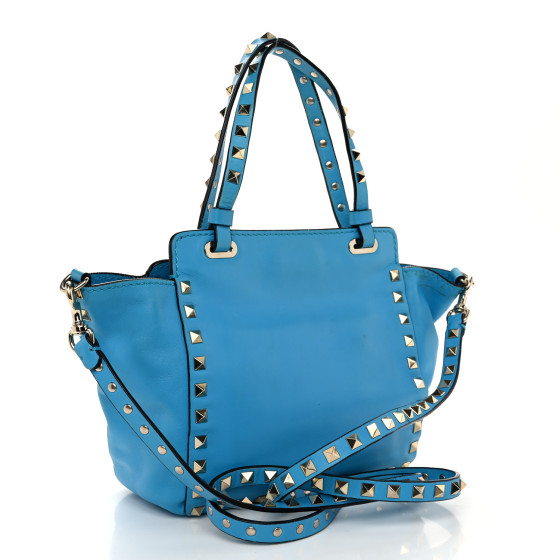 VALENTINO GARAVANI Vitello Mini Rockstud Tote Parrot 1611770