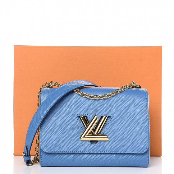 LOUIS VUITTON Epi Twist Shoulder Bag MM Blue Jean 416976
