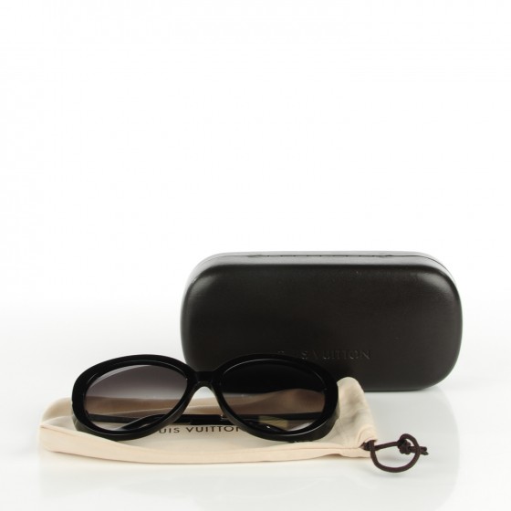 LOUIS VUITTON Bluebell Sunglasses Z0693W Black Glitter