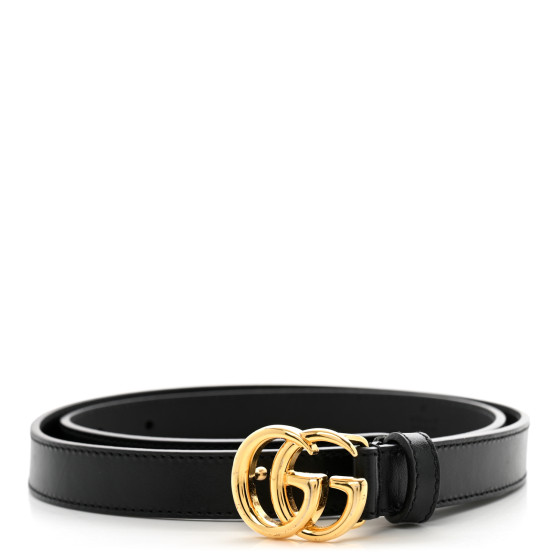 GUCCI Calfskin Web Interlocking G Belt 85 34 Green Red