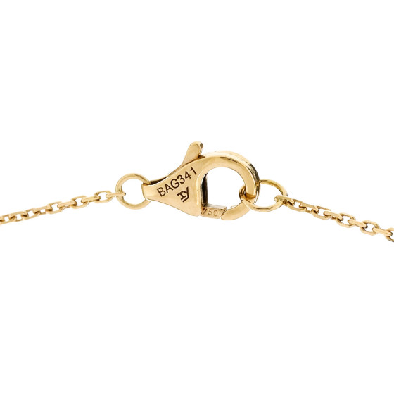 CARTIER 18K Yellow Gold Diamond Chrysoprase XS Amulette de