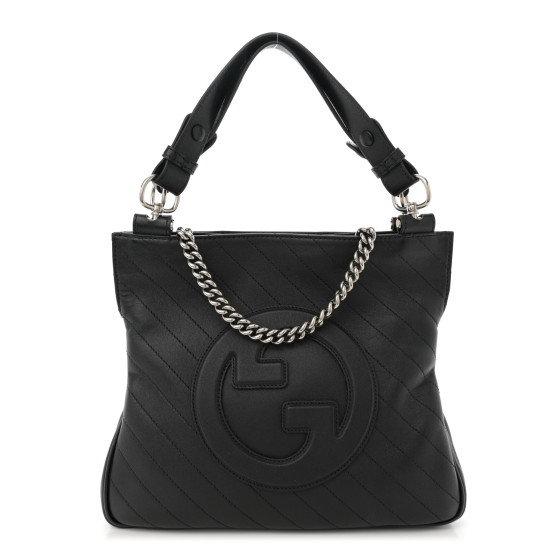 【GUCCI】SAKAI Blondie Diagonal Stitch Shoulder Bag Black GUCCI Sakai Be Green Calfskin Diagonal Stitched Small
