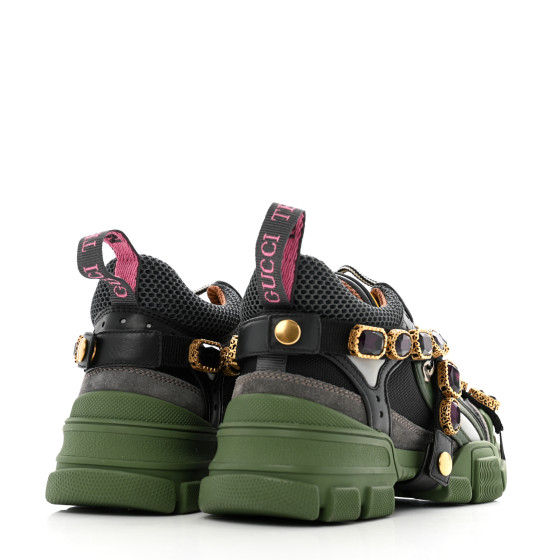 GUCCI X SEGA Mesh Suede Calfskin Removable Crystals