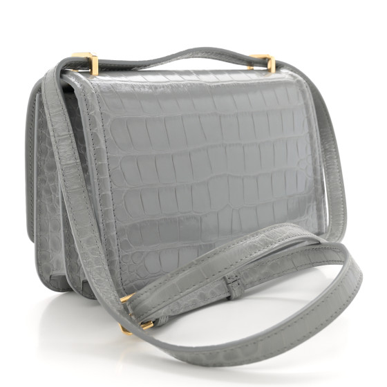 【関税&送料込】Burberry Bags Grey Burberry Grey Leather Macken Crossbody Bag | Yoogi's Closet