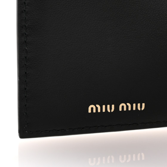 【MIU MIU】WALLET MIU MIU Crocodile Embossed Pink Leather Long Wallet Women's