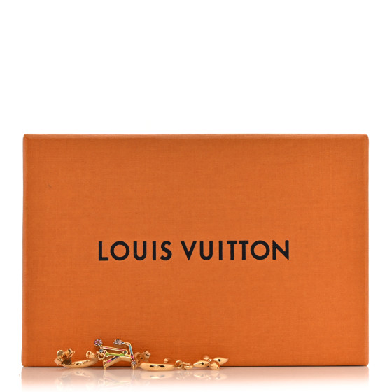 LOUIS VUITTON LV X TM Superflat Earrings Gold Multicolor