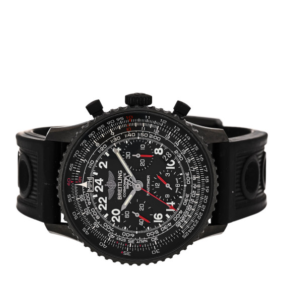 BREITLING Black Steel Rubber 43mm Navitimer Cosmonaute