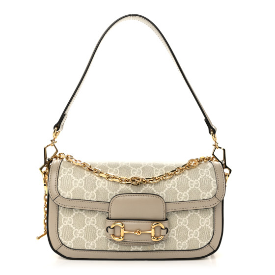 GUCCI GG Supreme Monogram Small Horsebit 1955 Chain Shoulder