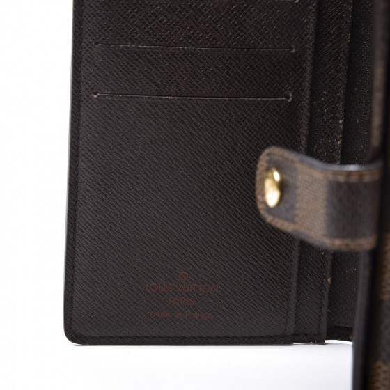 LOUIS VUITTON Damier Ebene French Purse Wallet 592899