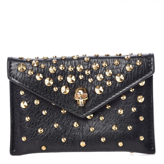 [Alexander McQueen] Gold pinch Card holder - ☆送料込☆ Women's Skull Card Holder in Red | Alexander McQueen US