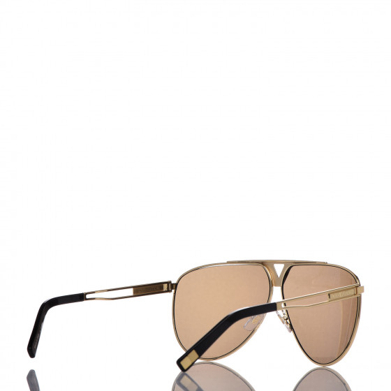 LOUIS VUITTON Tonca Sunglasses Z2314U Gold 367713 | FASHIONPHILE
